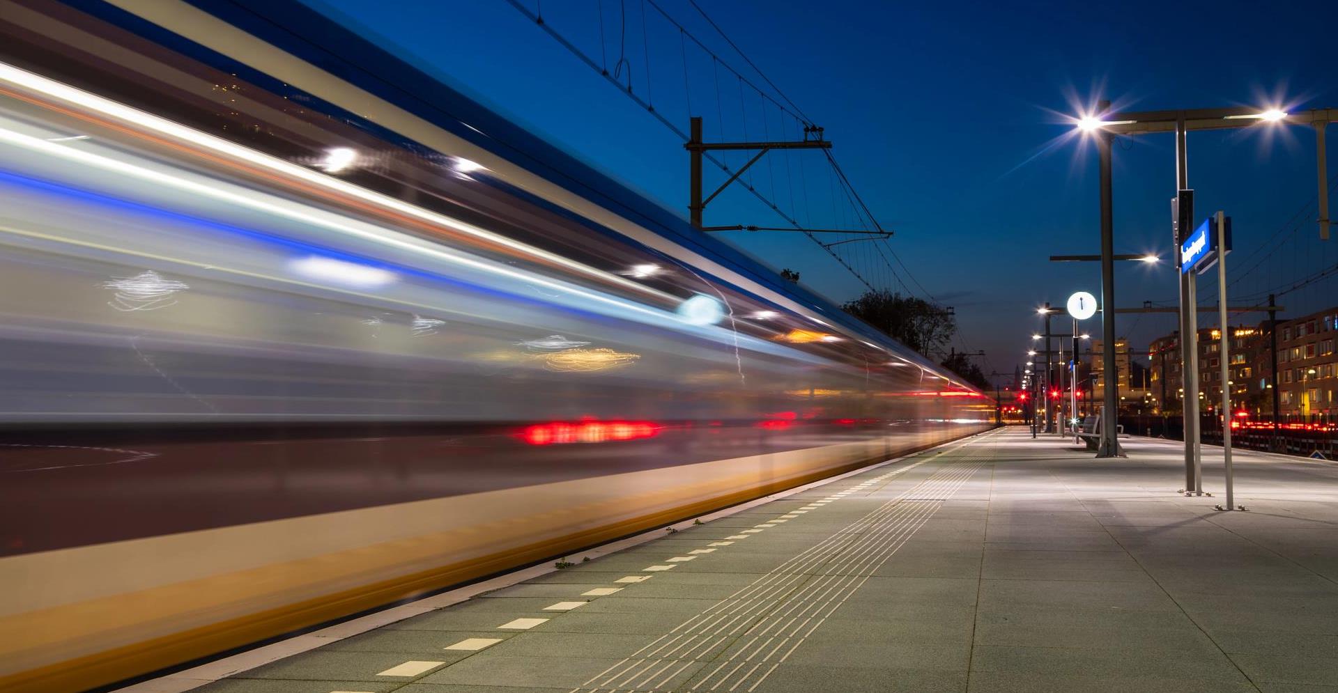 Speeding train