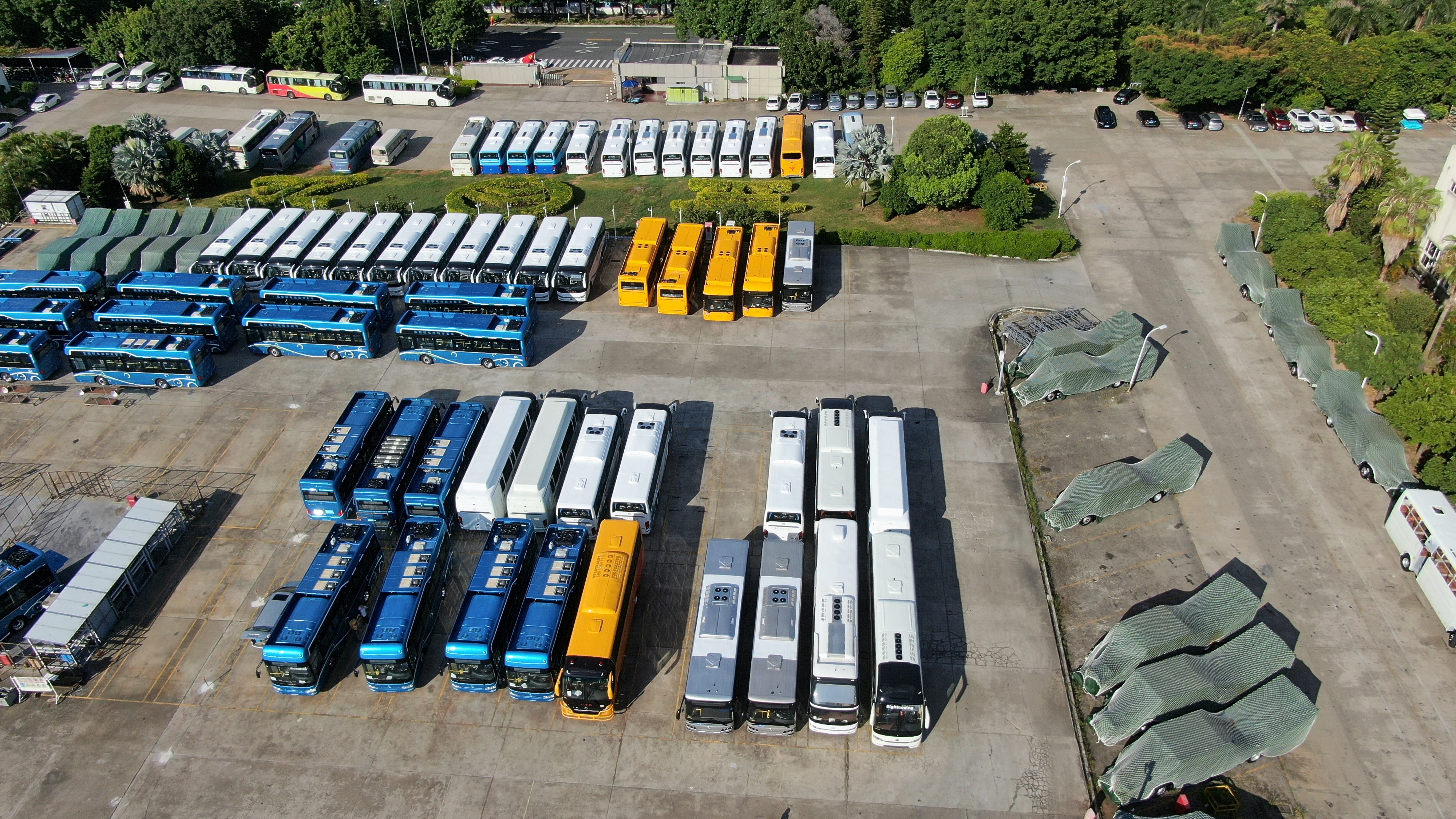 Coaches Parked