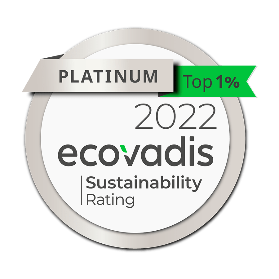 EcoVadis Rating Platinum 2022