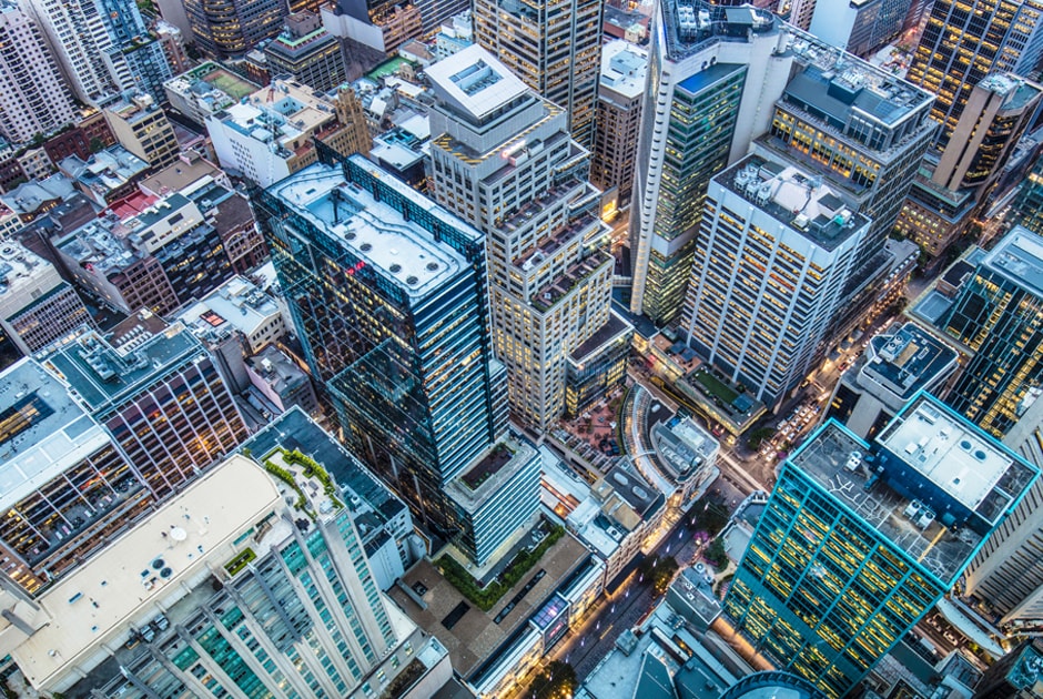 Aerial view of Brisbane