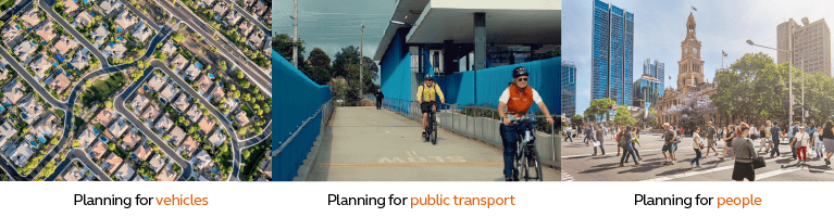 planning for vehicles, public transport and people