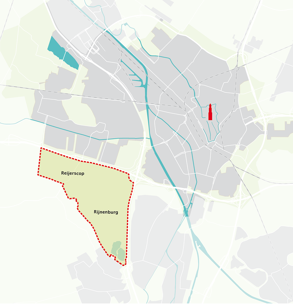 kaart locatie Rijnenburg en Reijerscop BRON Gemeente Utrecht.