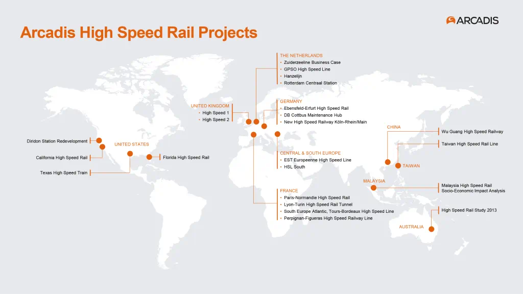 An overview of our experience delivering HSR worldwide.