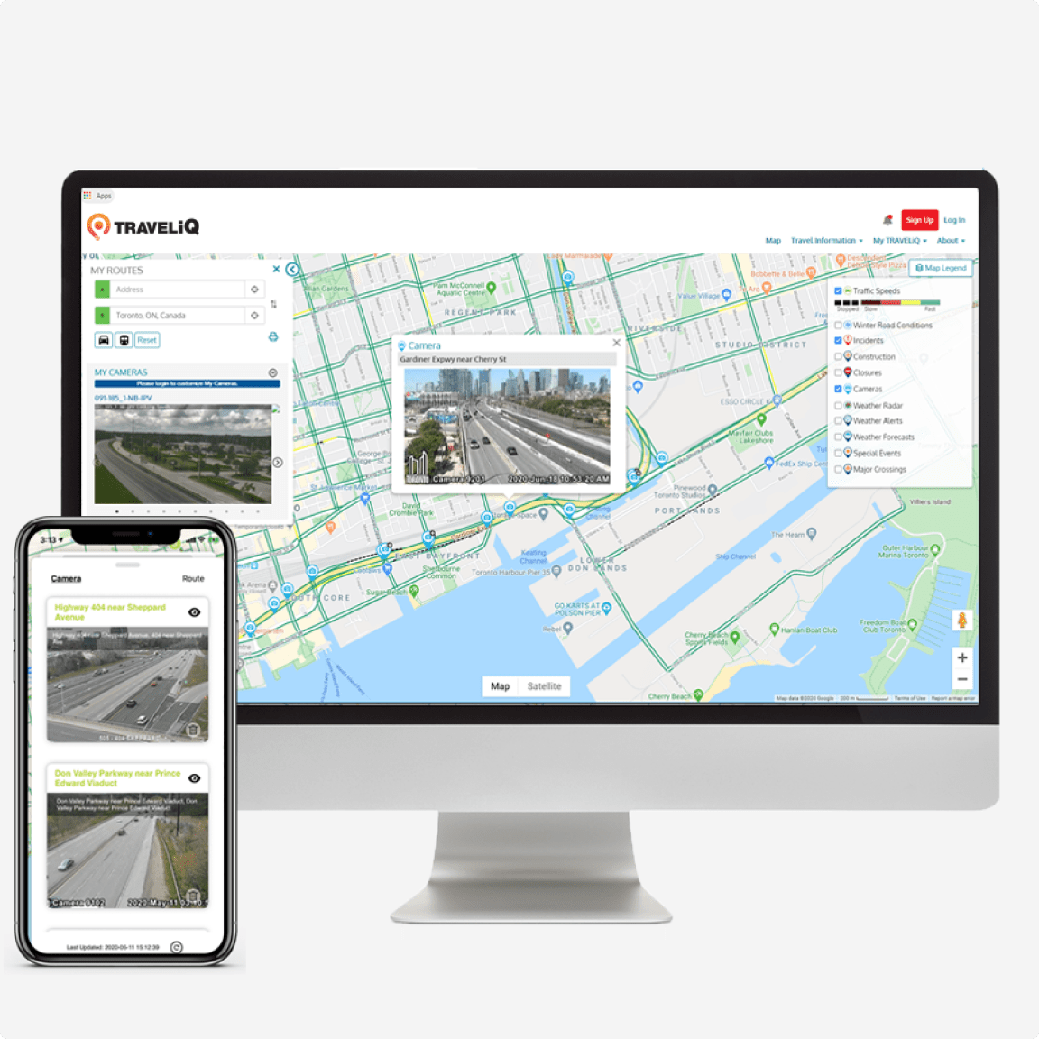 Geotracking software interface displaying real-time transportation data and route optimization features for efficient logistics management.