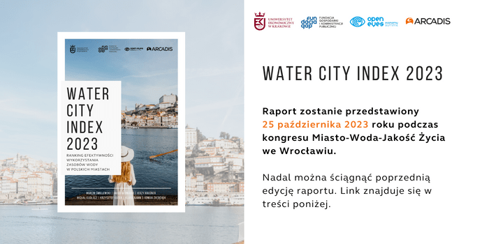Rozpoczęliśmy pracę nad Water City Index 2023