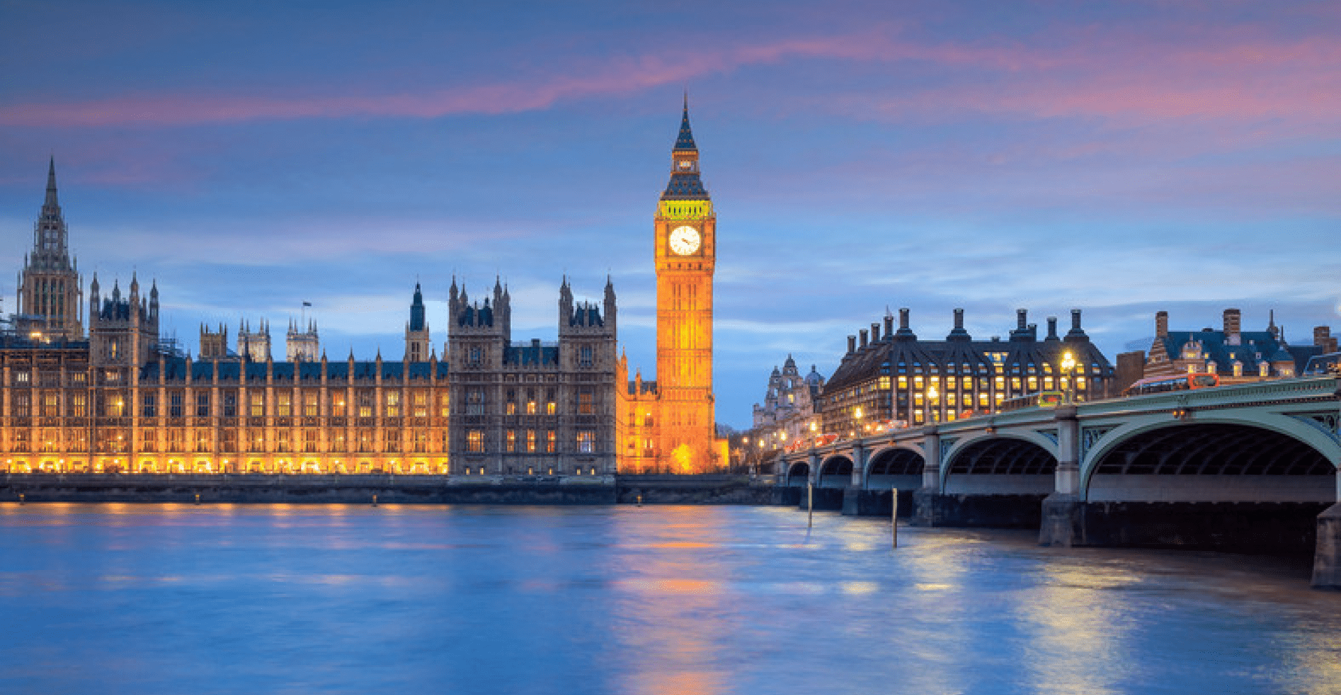 Big Ben and Houses of parliament at twilight