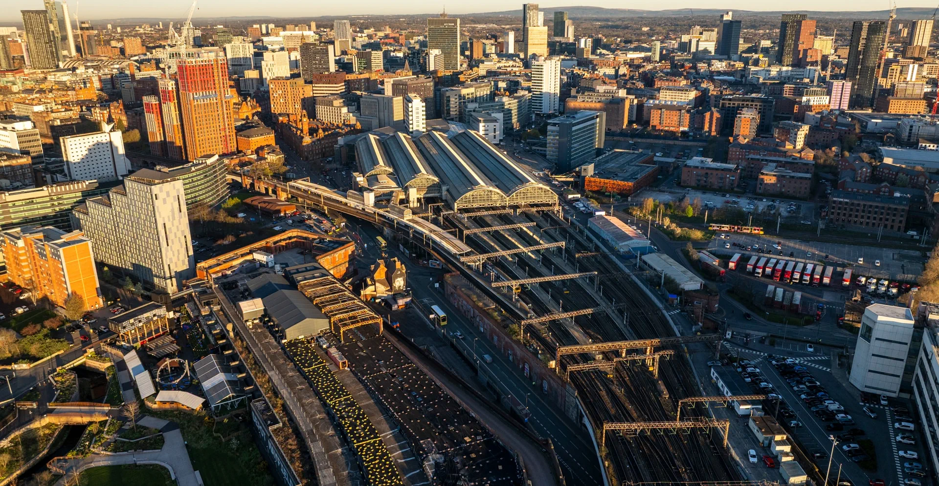 Manchester Cityscape in the morning