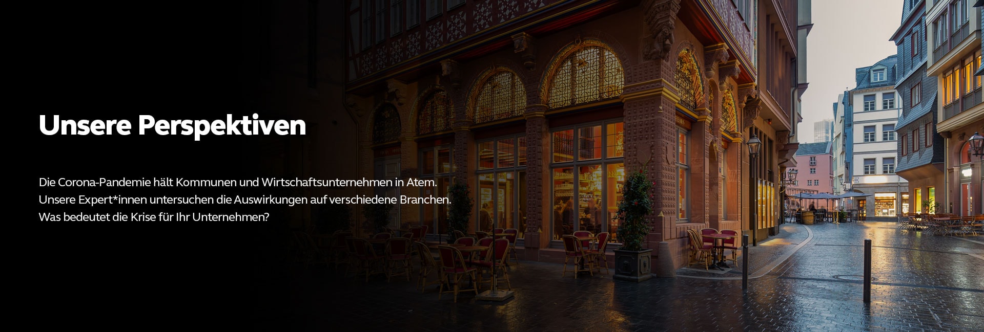 Frankfurt Römer bei Sonnenuntergang