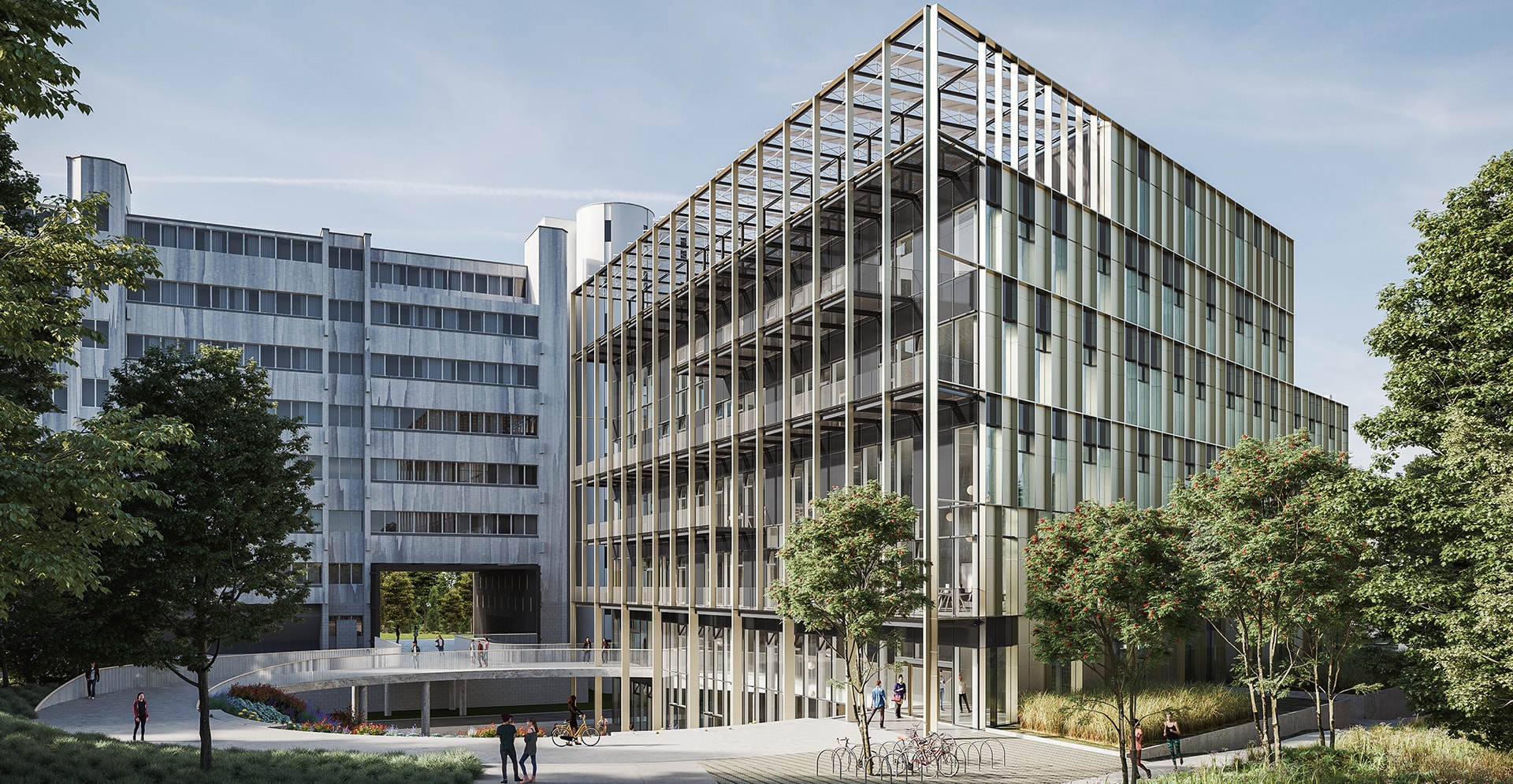 Le Learning and Innovation Center (LIC) qui relie les universités VUB et ULB.