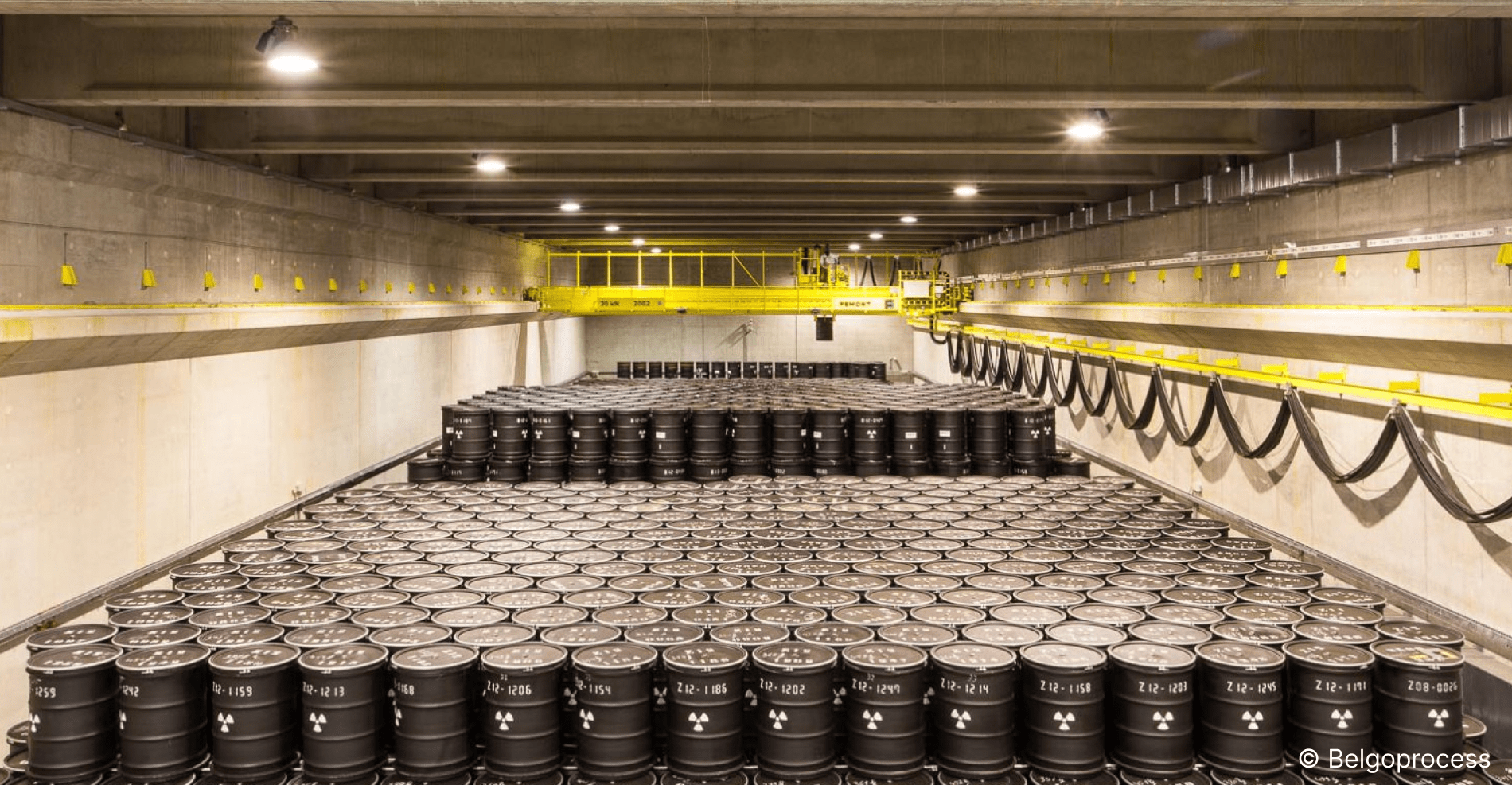 Opslag radioactief afval bij Belgoprocess in Dessel