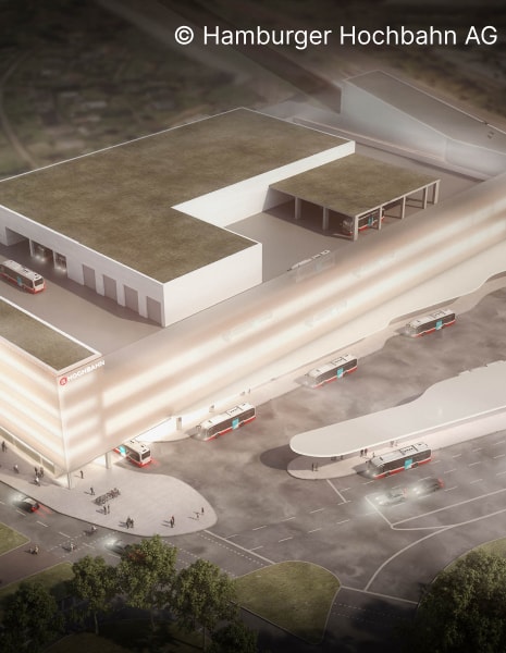 Radfahrerin in Hamburg