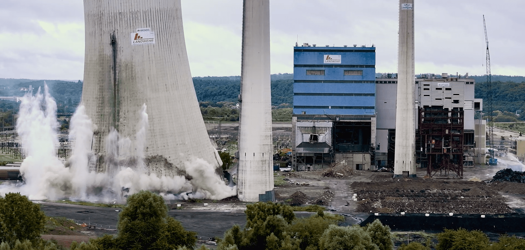 Rückbau der Gebäude und Anlagen des Kohlekraftwerks Ensdorf 