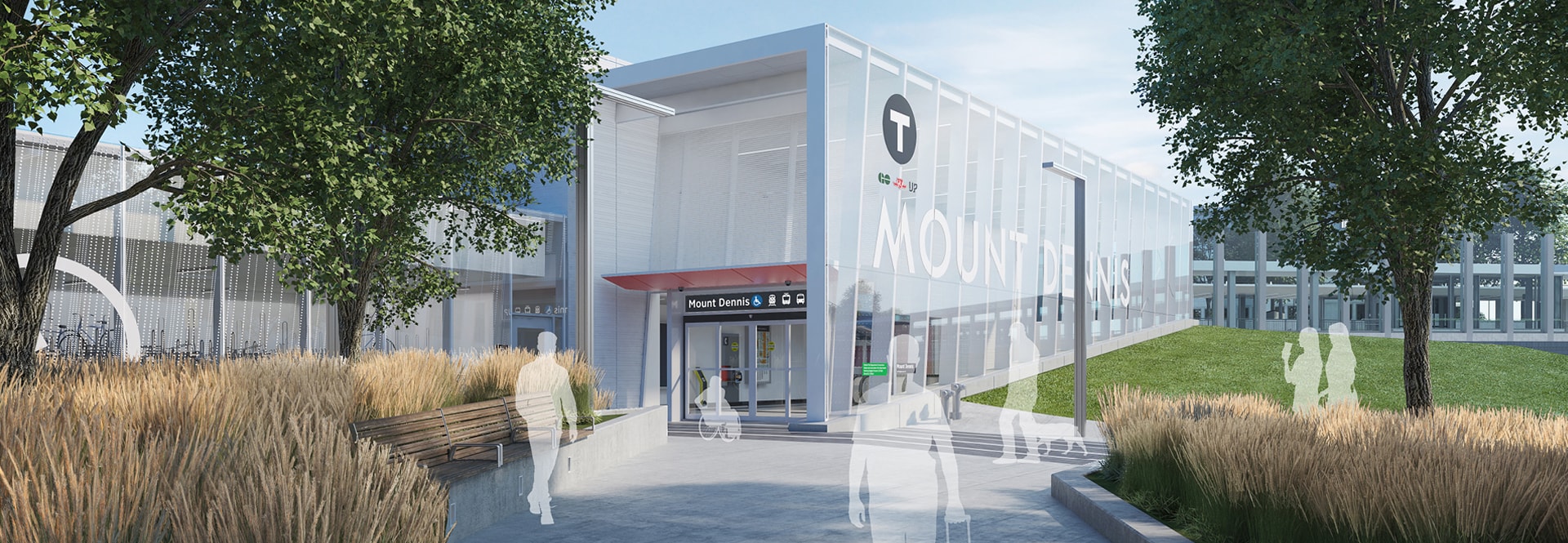 A digital rendering of the new building at the University of Minnesota, showcasing modern architecture and design.