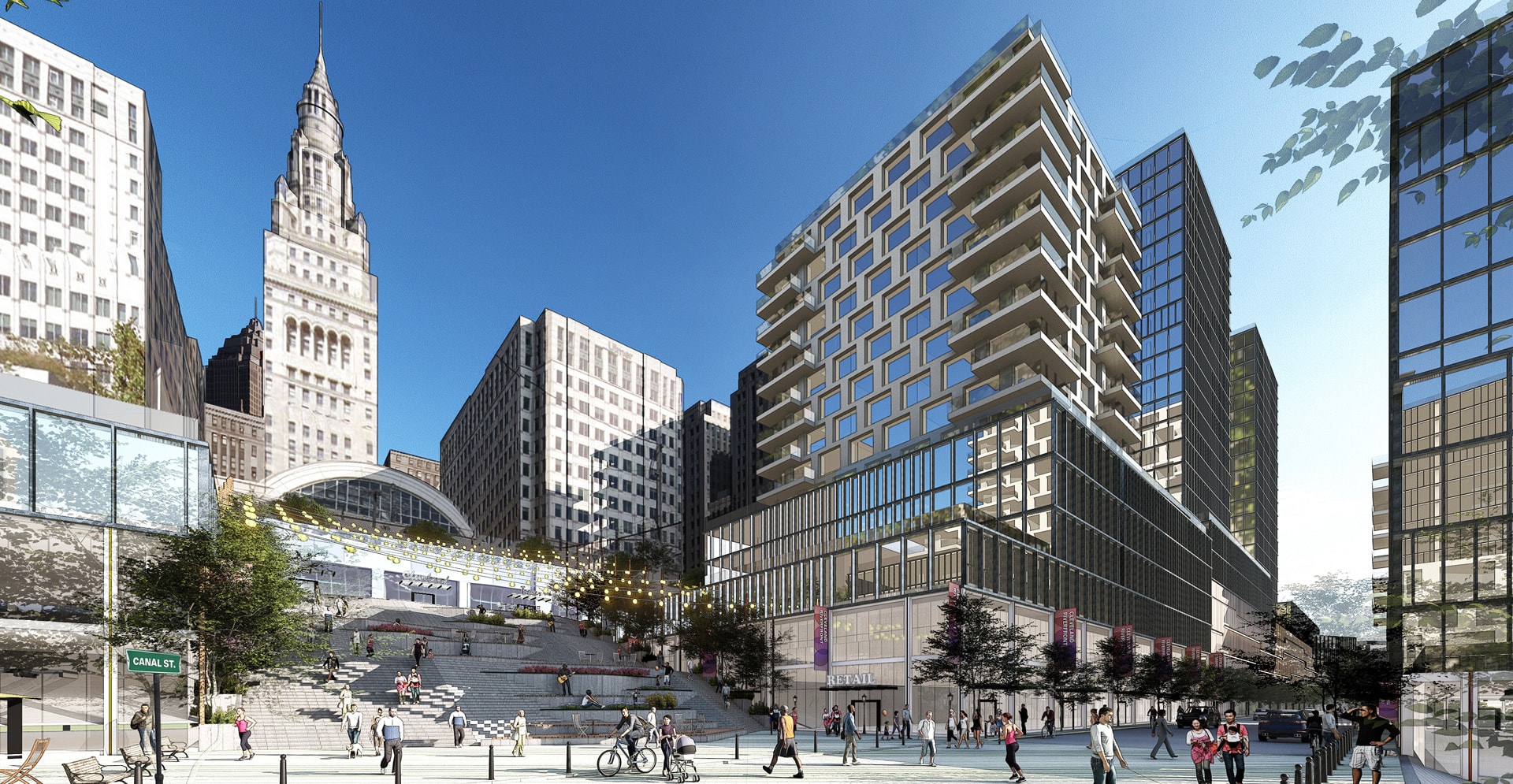Downtown Detroit and Cleveland redevelopment plans Arcadis